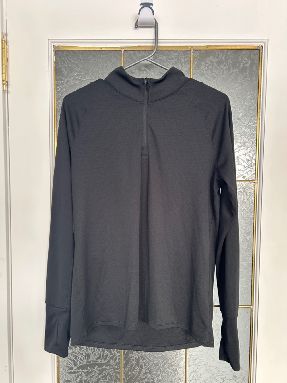 Tuff Athletics Black Half-Zip Training Top